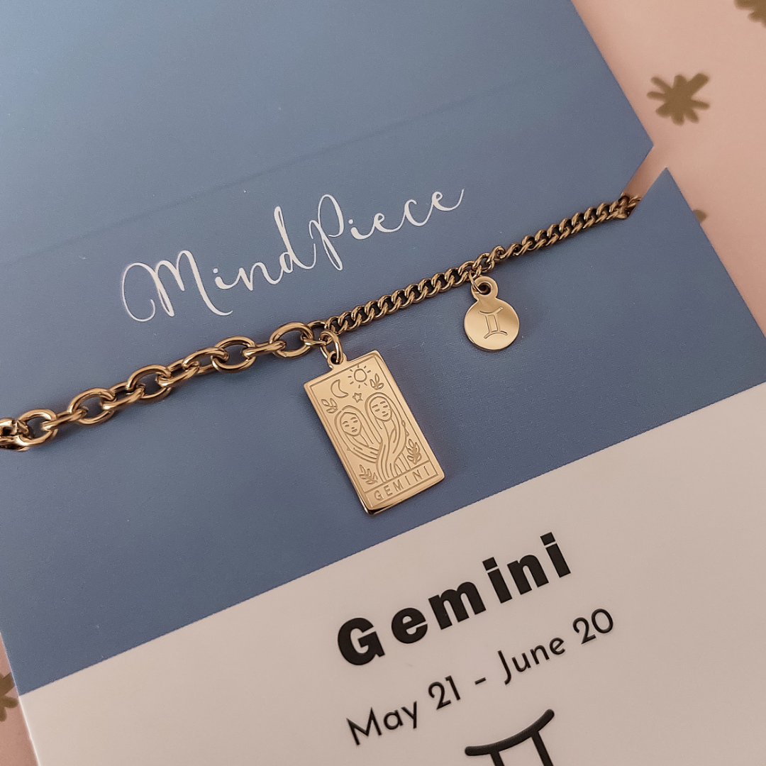 Anklet zodiac sign - gold & silver – Jewel Junkie Curaçao