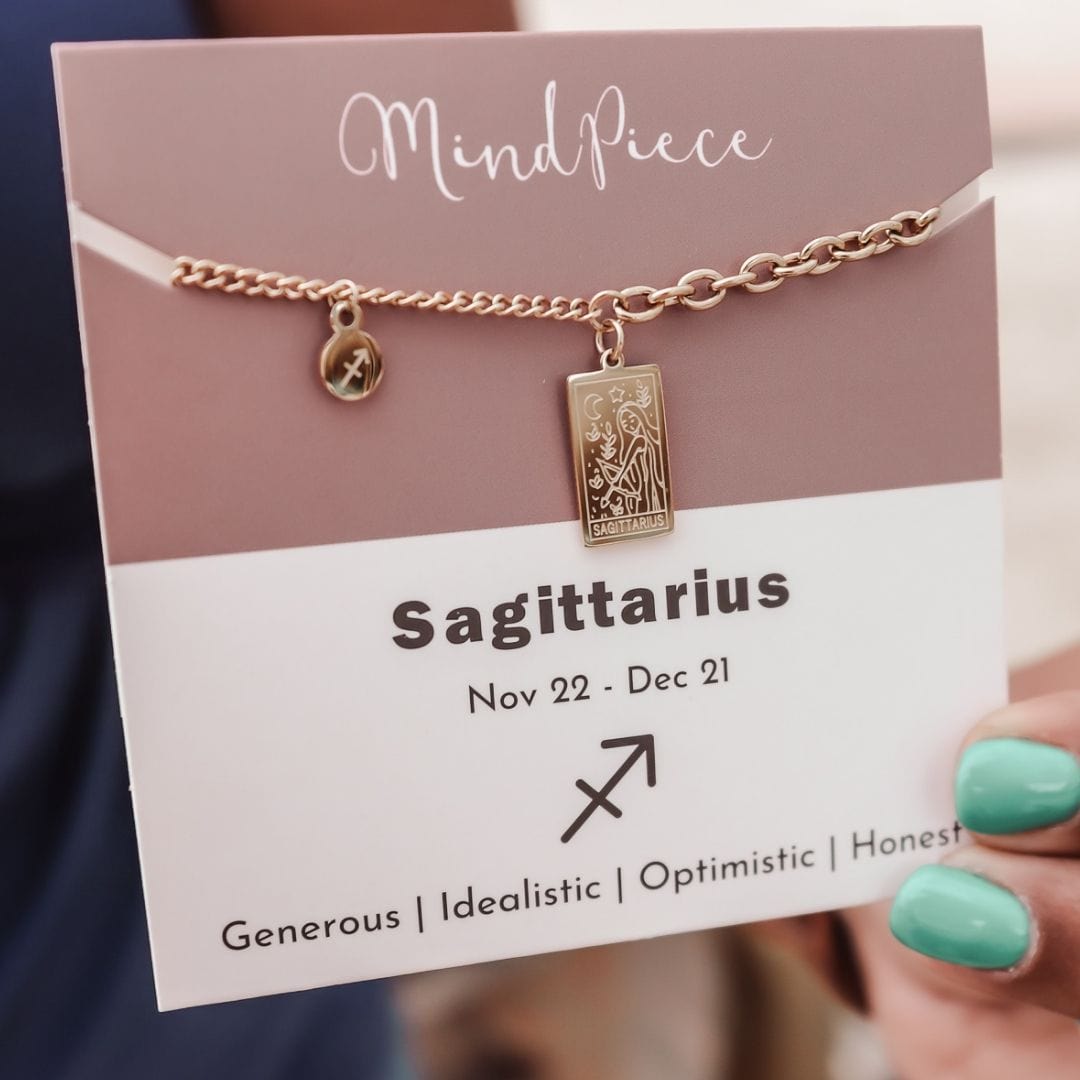 Anklet zodiac sign - gold & silver