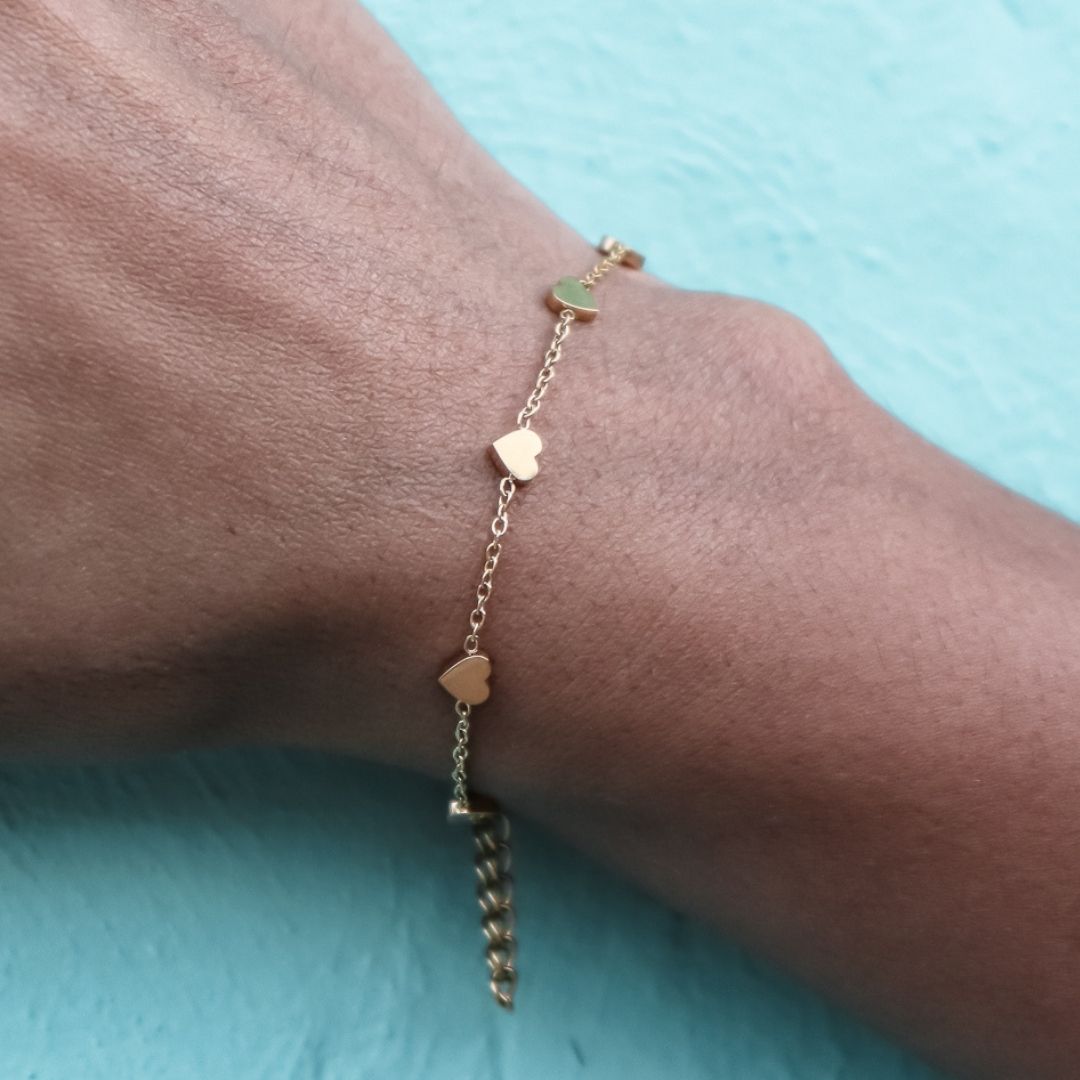 Bracelet Heart 2 pcs - Mom & Daughter | Gold + Silver