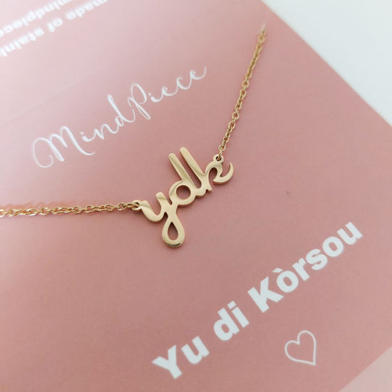 Necklace YDK - silver