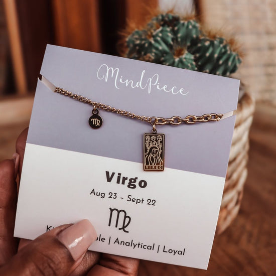 Anklet zodiac sign - gold & silver