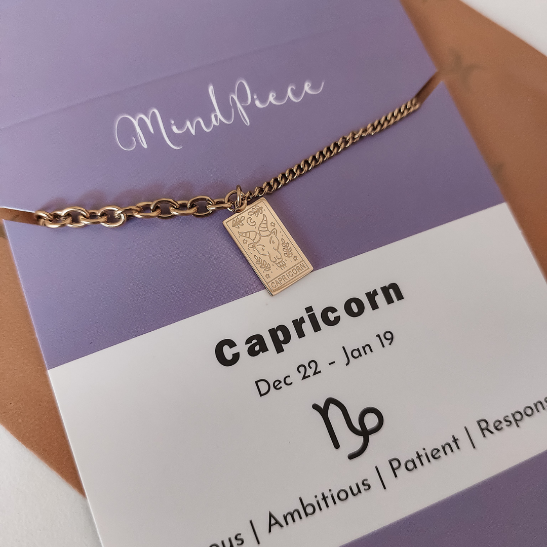 Anklet zodiac sign - gold & silver