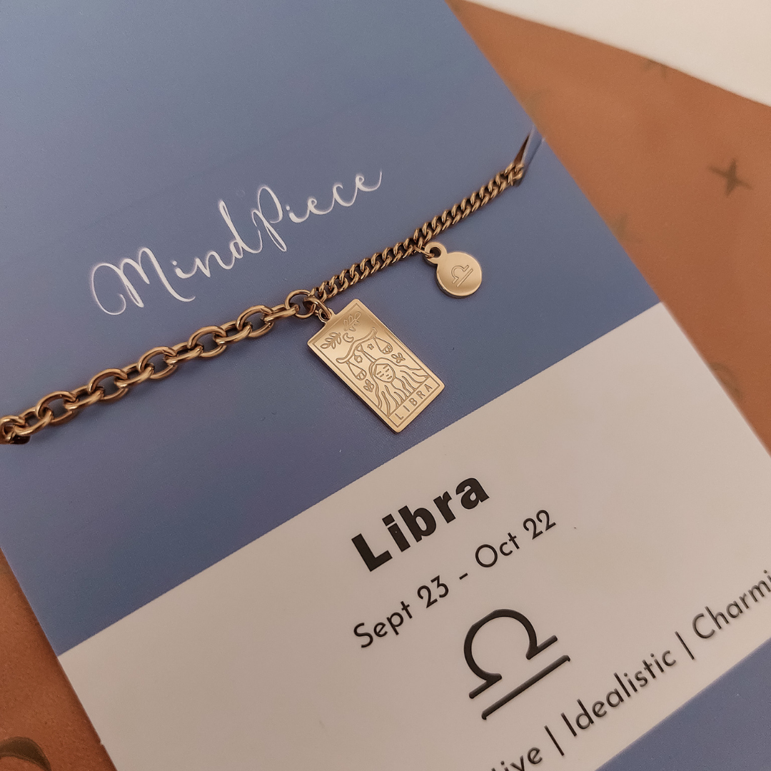 Anklet zodiac sign - gold & silver