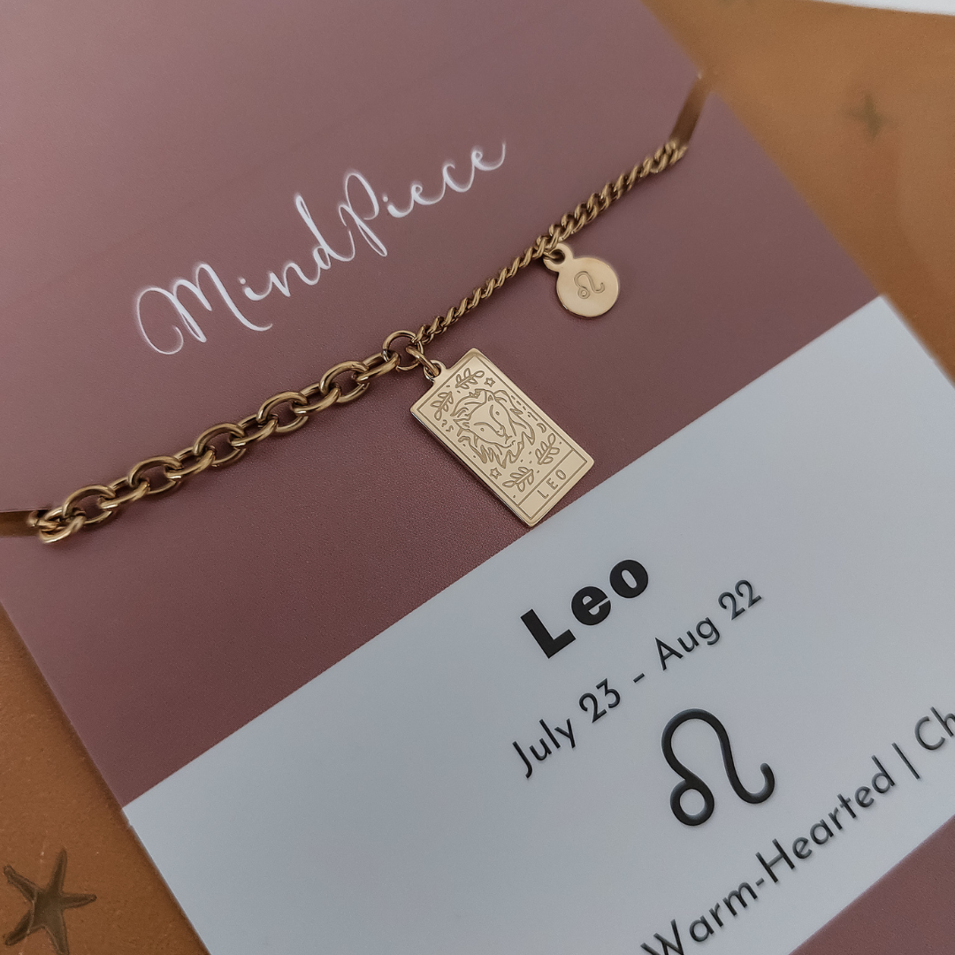 Anklet zodiac sign - gold & silver