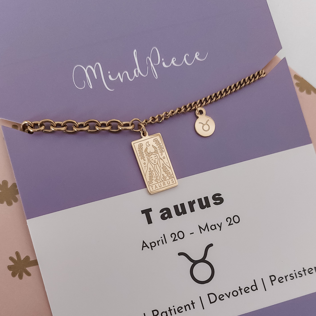 Anklet zodiac sign - gold & silver